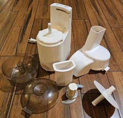 Sunbeam Oskar 14181 Food Processor Motor Bowl Blade Lid Chute Pusher Set Of 7
