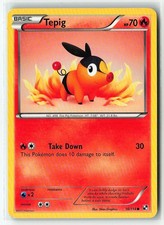 Tepig 16/114 Common Black & White Pokemon Heavily Played