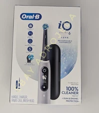 NEW Oral-B iO Series 6 LUXE Rechargeable Toothbrush w/5 Smart Modes - Gray Opal
