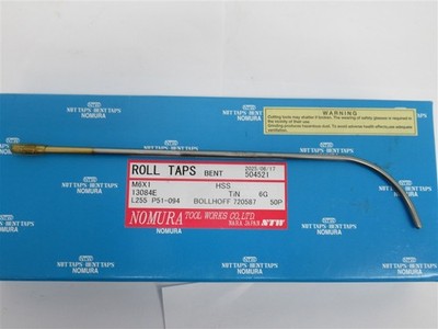 Nomura Tool Works 13084E , M6 x 1 , 6G , HSS Bent Roll Tap 