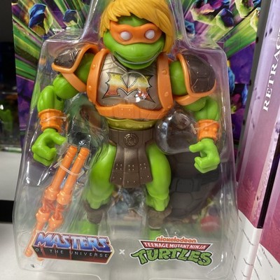 MASTERS OF THE UNIVERSE TURTLES OF GRAYSKULL ACTIONFIGUR CLAMP Michelangelo Neu