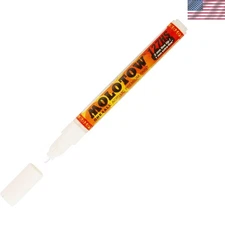 Flexible 2mm Signal White Paint Marker - Refillable, UV-Resistant & Easy to Use