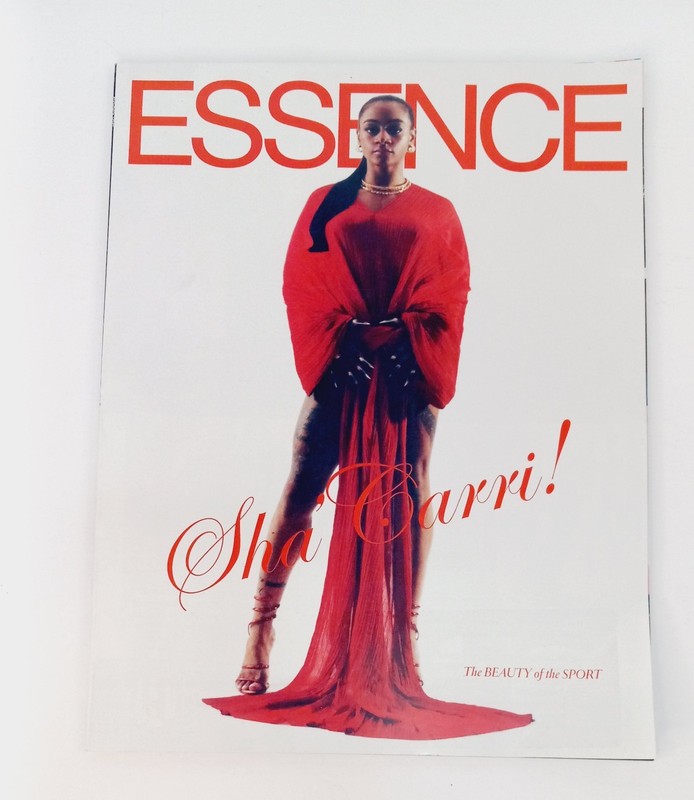 Essence Magazine January / February 2025 Sha Carri The beauty of the sport
