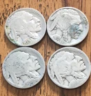 BUFFALO INDIAN HEAD NICKEL LOT (4)  COINS WITH (2) 1937 (2) No DATES Q052