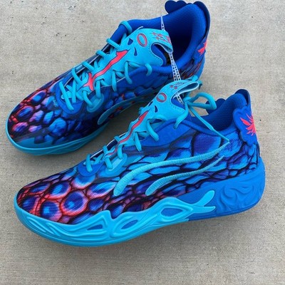 PUMA MB.04 Lo Alien Skins LaMelo Ball Basketball Mens Blue Red