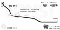 Ernst Abgasrohr 143479 FüR 3B6 3B5 VW Audi A6 3B3 3B2 Passat B5 Variant 20V C5