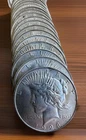 Peace dollar roll super nice coins. AU/BU. 1923, 1924, 1925