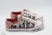 Don Ed Hardy DEH Women's Laceless Skull Multi Slip On Shoes Size 6