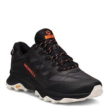 Merrell Men's Moab Speed GTX Hiking Shoes, Black/Orange, Various Sizes, New