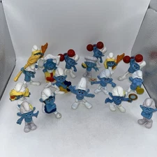 Lot Of 16 McDonald’s Smurfs PVC Figures 2011-13
