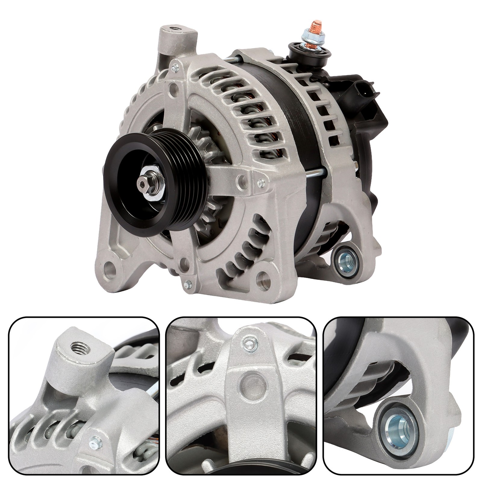 11294 For Dodge Chrysler Jeep Wrangler 2008-11 Alternator 3.8L 140A 12V CW New thumbnail 9