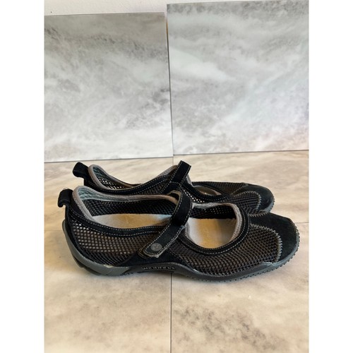 Merrell Circuit MJ Breeze Damenschuhe Mary Jane schwarz Mesh Größe 7 bequem