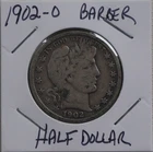1902-O Barber Half Dollar - Very Good To Fine Condition