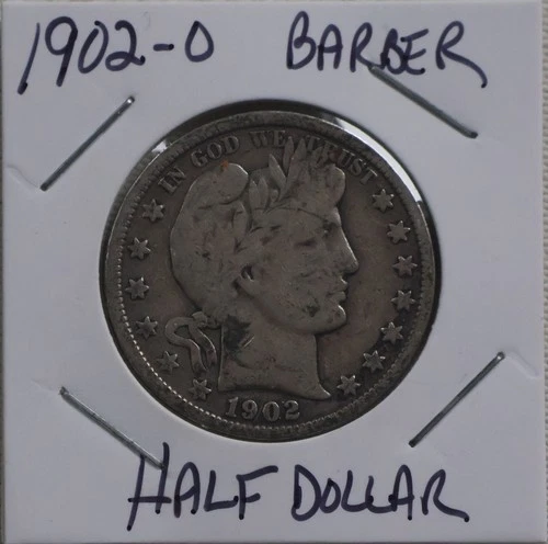 1902-O Barber Half Dollar - Very Good To Fine Condition