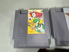 5 Vintage Nintendo NES Yoshi Goonies Spy Othello Video Console Game Cartridges