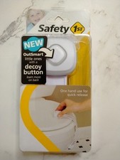 Safety 1st OutSmart Toilet Lock, White, 1 Count - NEW