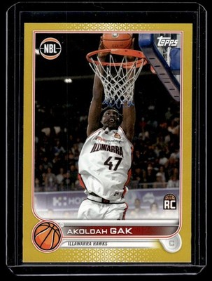 2022-23 Topps NBL Gold Akoldah Gak 48/50 Illawarra Hawks #33