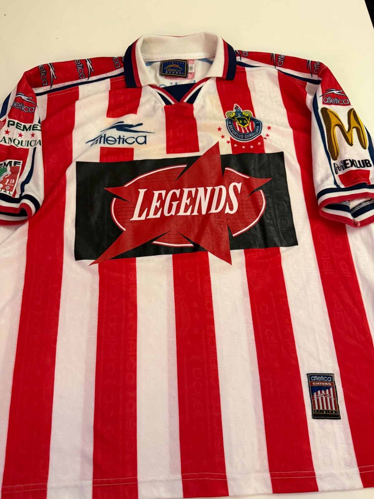 Atletica Chivas Guadalajara #14 1999-2000 Vintage Soccer Jersey Men’s Size XL