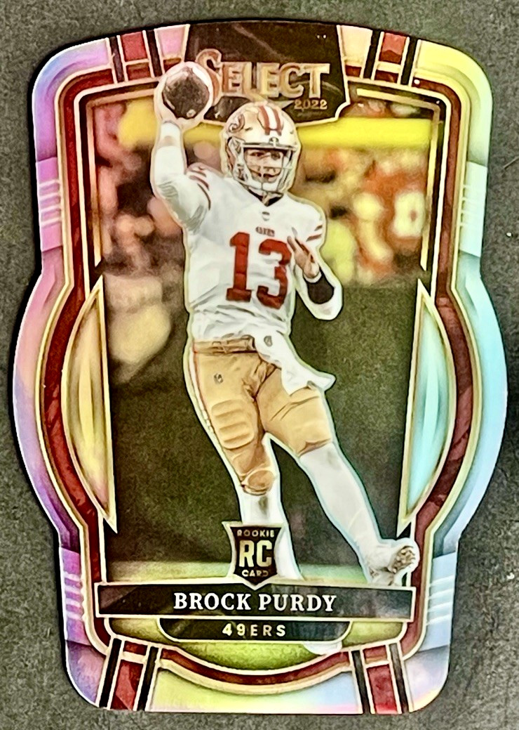 2022 Select Brock Purdy Rookie Die Cut Silver Prizm Club Level #213 49ers