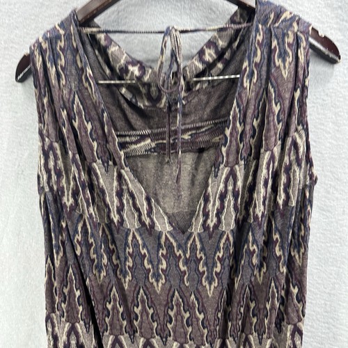 Isabel Marant Etoile Kleid Damen 2 kleine Ikat Print Strick ärmellos leise Lux - Bild 10 von 17