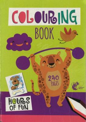 Colouring Book for Kids 240 Pages Activity Fun Creative Learning Holiday Gift