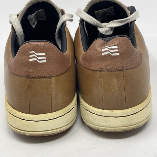 Adidas Adicross Golf Shoes Mens 10.5 Brown Leather Spikeless Lace Up Golfing - Picture 12 of 17