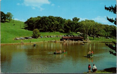 Vintage Schenk Lake Oglebay Park Wheeling West Virginia Postcard I172