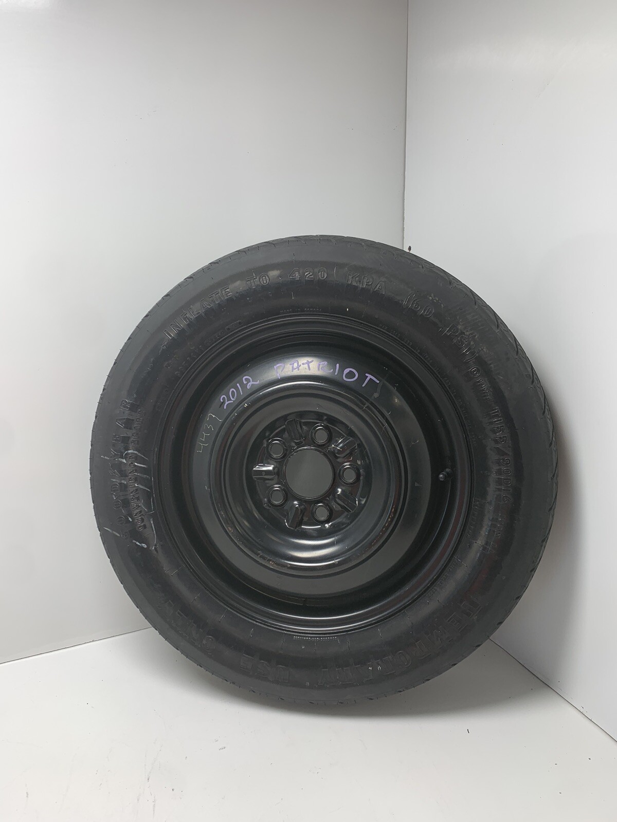 2012 Jeep Patriot Used Spare Tire Wheel 16x4 spare Spare Tire Size 155/90D16