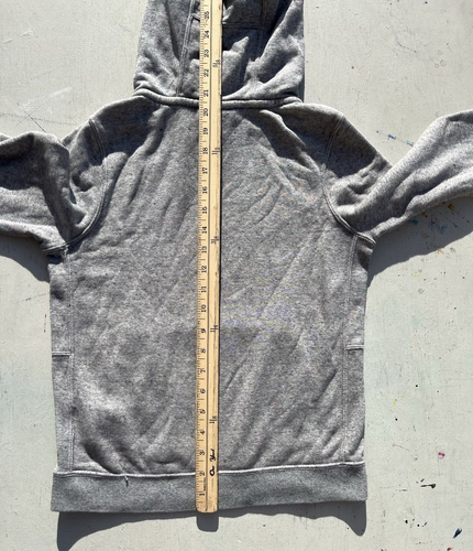 Kid's Nike Hoodie Gray Swish Logo M Spell-Out Street Check Casual Street Sports - Picture 10 of 11