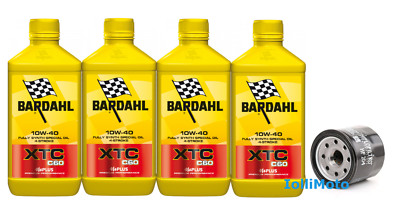 INSPEKTIONSSET BARDAHL XTC C60 10W40 MOTORRAD + FILTER 303 Honda CB 500 