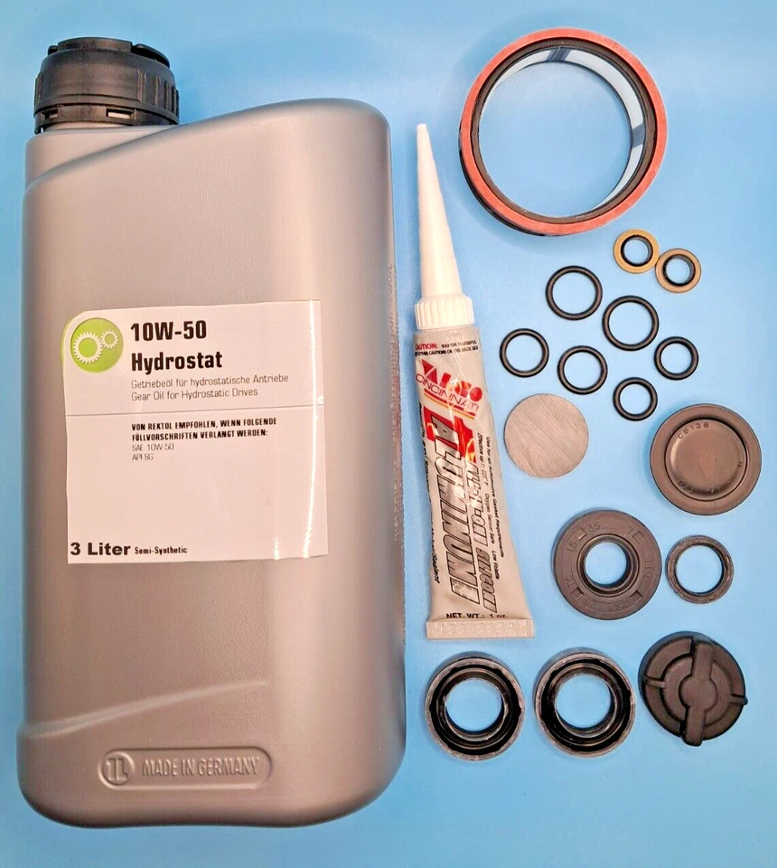 MARKENLOS Juego de juntas Tuff Torq K46 transmisión tractor cortacésped incl. 3,0 litros de aceite