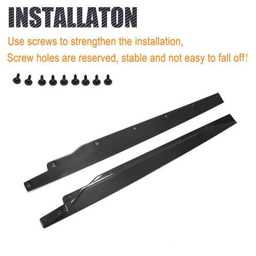 2 uds faldones laterales de carbono accesorios alerón faldones laterales se adapta a BMW i3 2014-2020 - Imagen 10 de 13