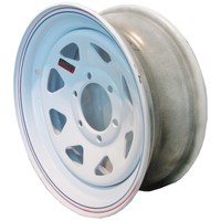 1) 15 15x6 6/5.5 Rim Wheel Boat Camper Horse Stock Marine Utility Trailer Steel 1) 15 15x6 6/5.5 Rim Wheel Boat Camper Horse Stock Marine Utility Trailer Steel