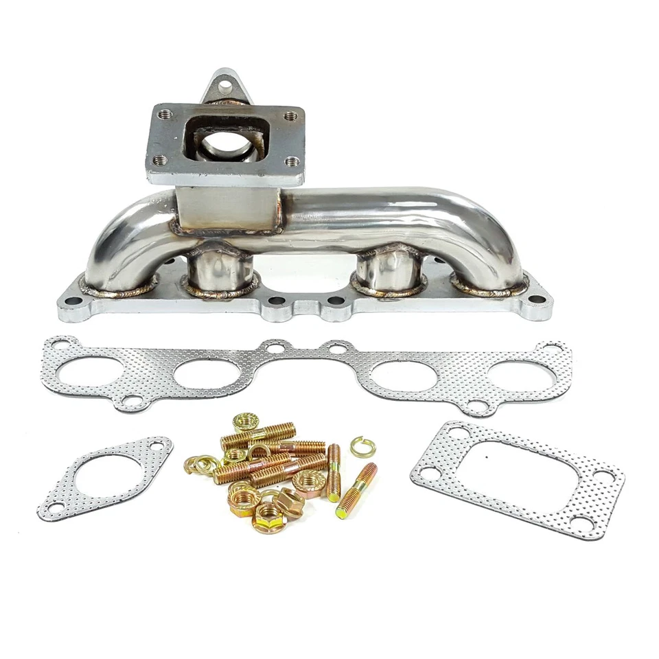 不锈钢涡轮歧管接头 T3 法兰格适用于丰田 Tacoma Hilux 2.4L 2RZFE — 第 4/4 张图片