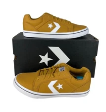 NEW Converse El Distrito 2.0 Ox Shoes Honey Brown White Shoes Mens Sz 12 A03787F