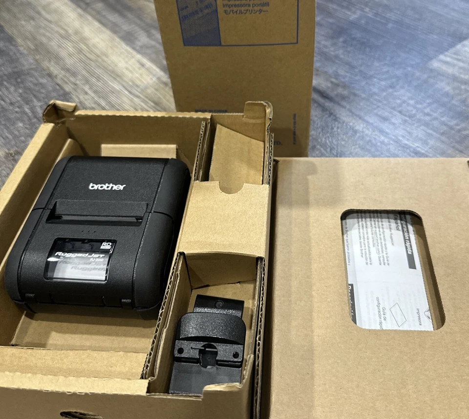 Brother RJ-2050 Thermal Portable Battery Operated Receipt Printer 蓝牙! — 第 4/4 张图片