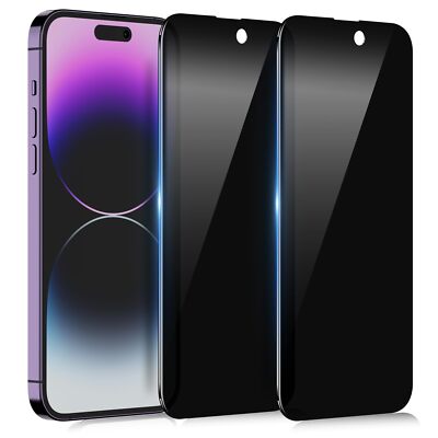 2x Protector De Pantalla Privacidad Cristal Para iPhone 14 PRO 6.1'' Antiespía