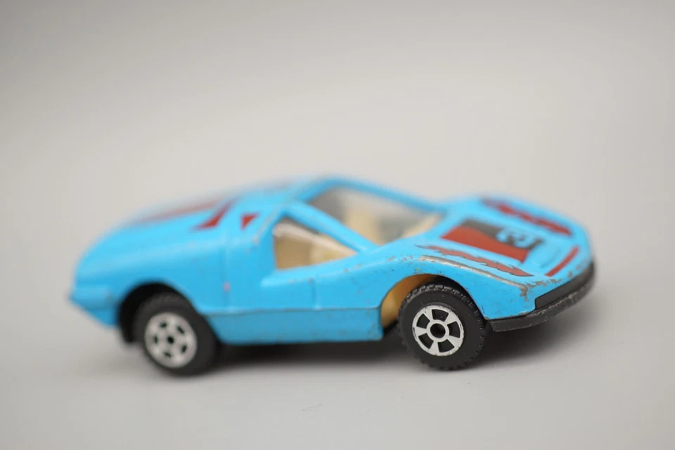 Coche de juguete modelo diecast coleccionable Now3 Fiat Abarth 2000 Pininfarina azul 1/64 Foto 3 de 4