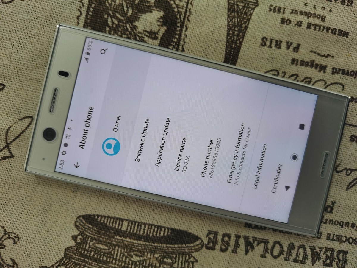 ★Xperia XZ1 SO-01K docomo Warm Silver★ Sony Xperia XZ1 SO-01K Docomo Unlocked 64GB Warm Silver