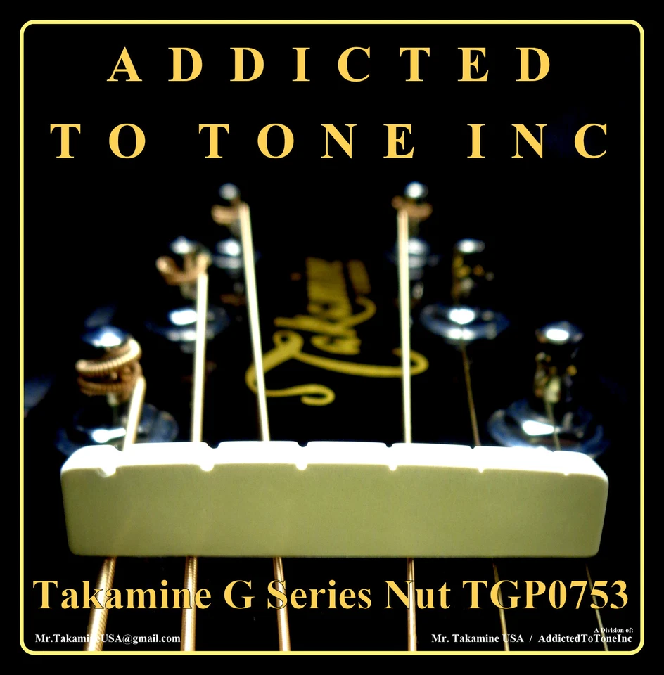 Guitarra Acústica Takamine Serie G NUT TGP0753 / Pre Ranurada / Pieza OEM / TUSQ Foto 3 de 4