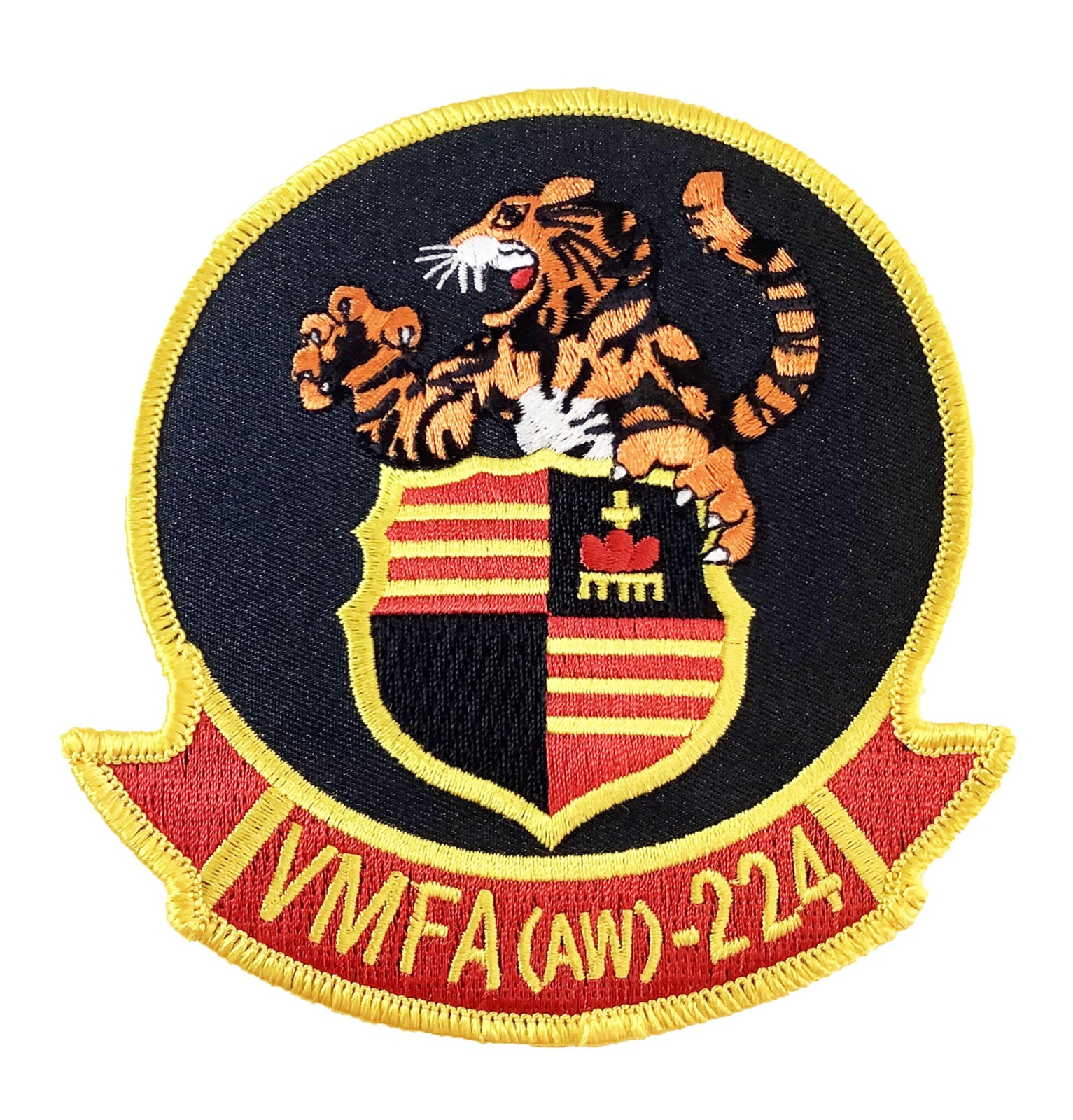VMFA (AW)-224 Fighting Bengals Squadron Patch – Hook and Loop Patch