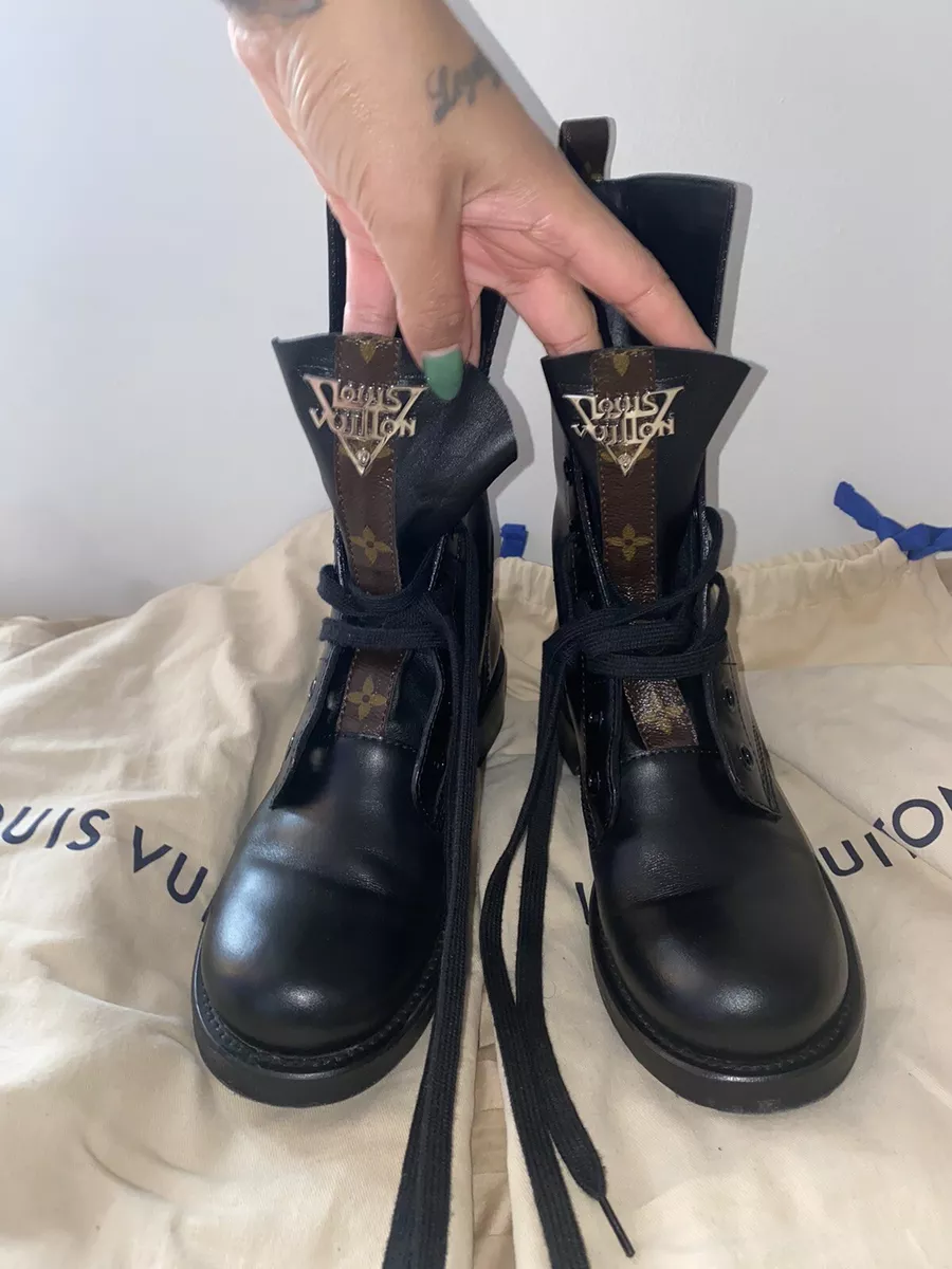 Replica Louis Vuitton Metropolis Flat Ranger Boots with Shearling for Sale