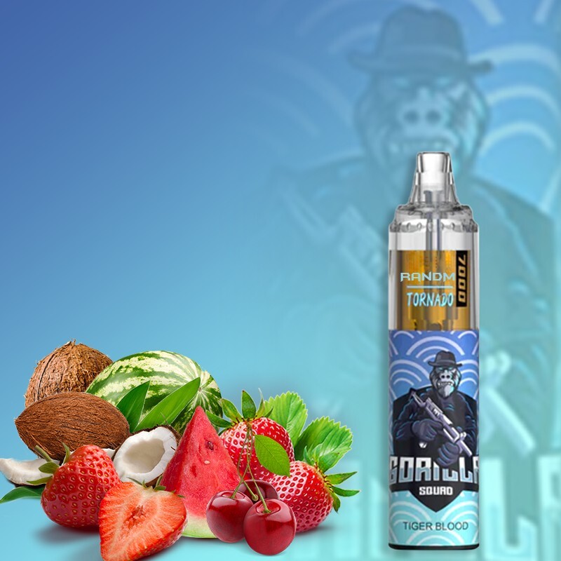 7000 Puffs 2% Randm Tornado Vape 11 flavours. Also pack of 10 units