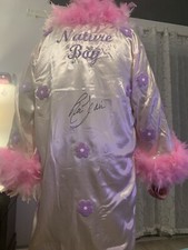 Ric Flair Signed Feather Robe Pink Nature Boy WWF Wrestling Autographed JSA COA