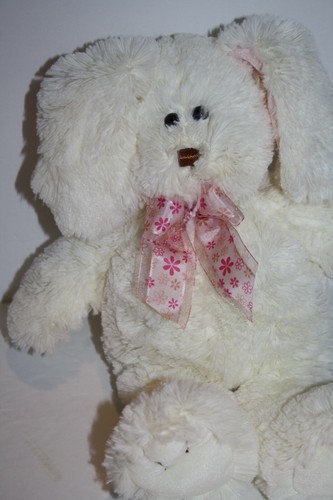 Fiesta Cream Ivory Plush Easter Bunny Rabbit 12
