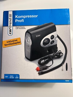 Kompressor 10bar digital 12V Luftkompressor Auto Abschaltautomatik cartrend