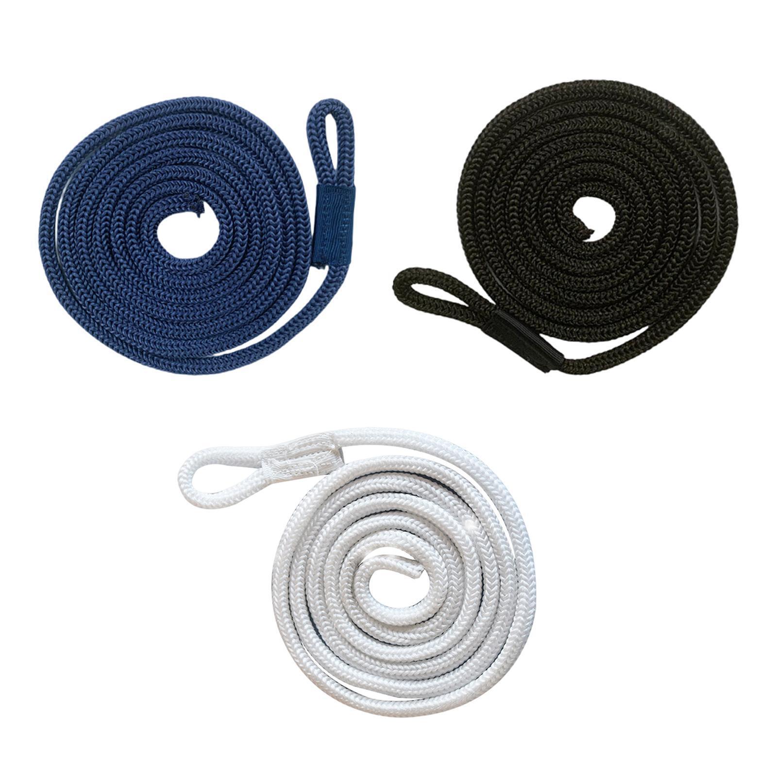 Boat Lines for Boat Bumper, Braided Boat Bumper Rope with Loop, Boat