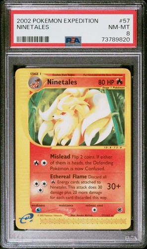Ninetales graded PSA 8 for sale on eBay