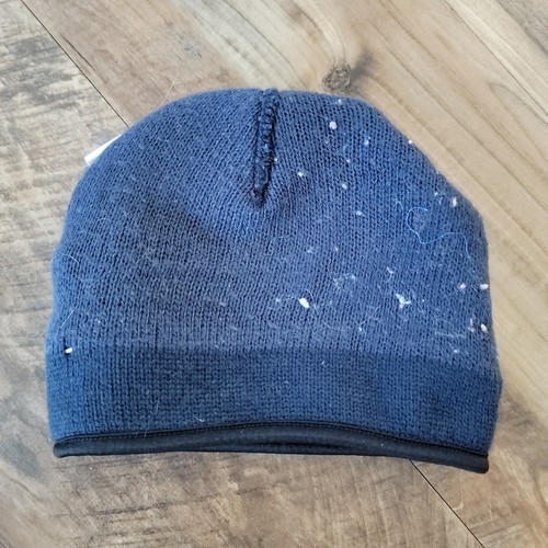 Men And Women's Thick Blue, White And Grey Beanie Acrylic Wool Hat - Picture 8 of 24