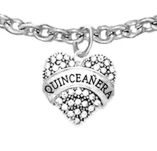 Quinceanera Hypoallergenic Adjustable Anklet, Safe-Nickel, Lead & Cadmium Free!
